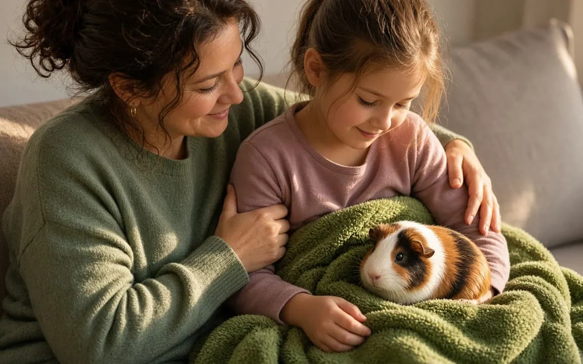 How to tell your child their rabbit or guinea pig has died